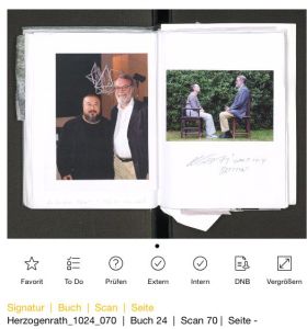 Wulf Herzogenrath, Gästebücher-App